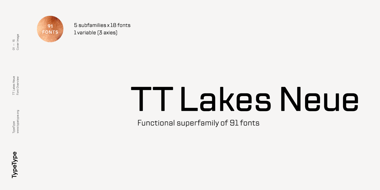 Пример шрифта TT Lakes Neue Medium Italic